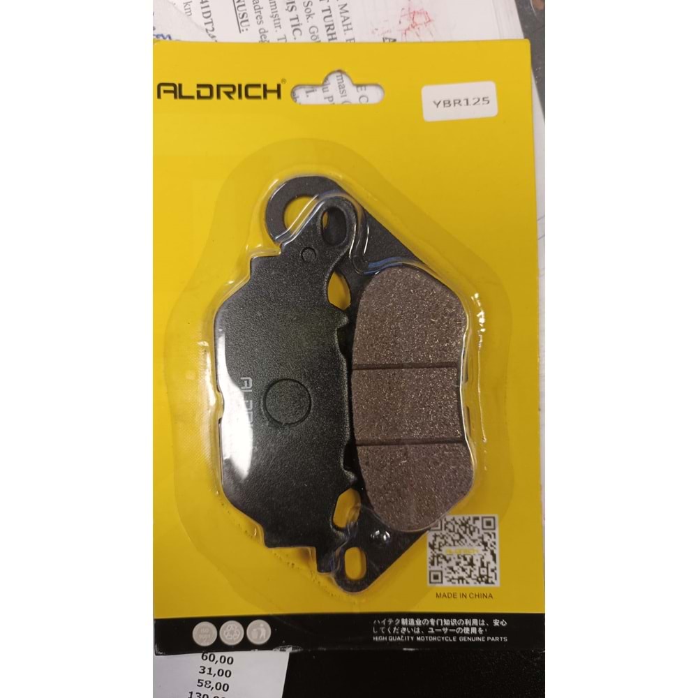 Yamaha YBR125 ,2007-2016 Ön disk fren balatası