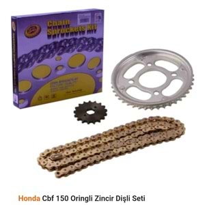 CBF 150 - SFR-[15T/42T] [428H x 126L] -O RİNGLİ ZİNCİR DİŞLİ SET [GOLD]